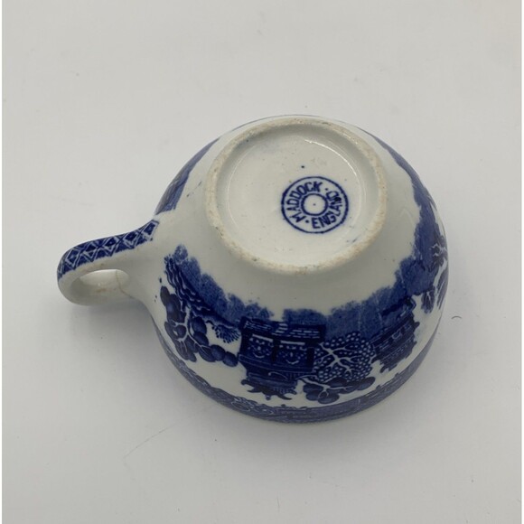 Blue And White  Teacup . Maddock England Tea 4” X 2.5”  Chinese Coffee - Picture 6 of 7